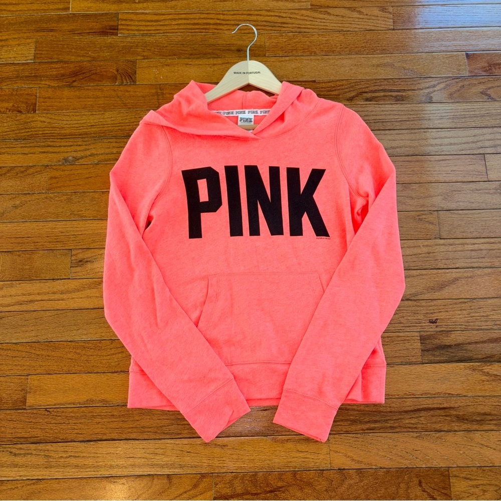 Y2K Coral Pink Hoodie (S)
